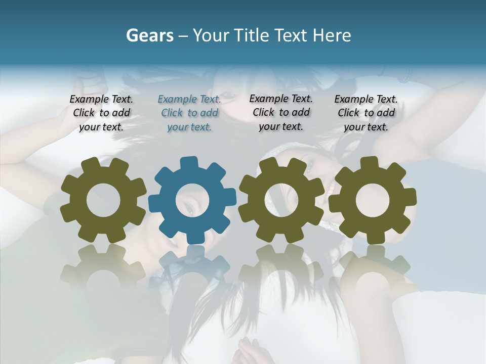 Togetherness Cute Group PowerPoint Template