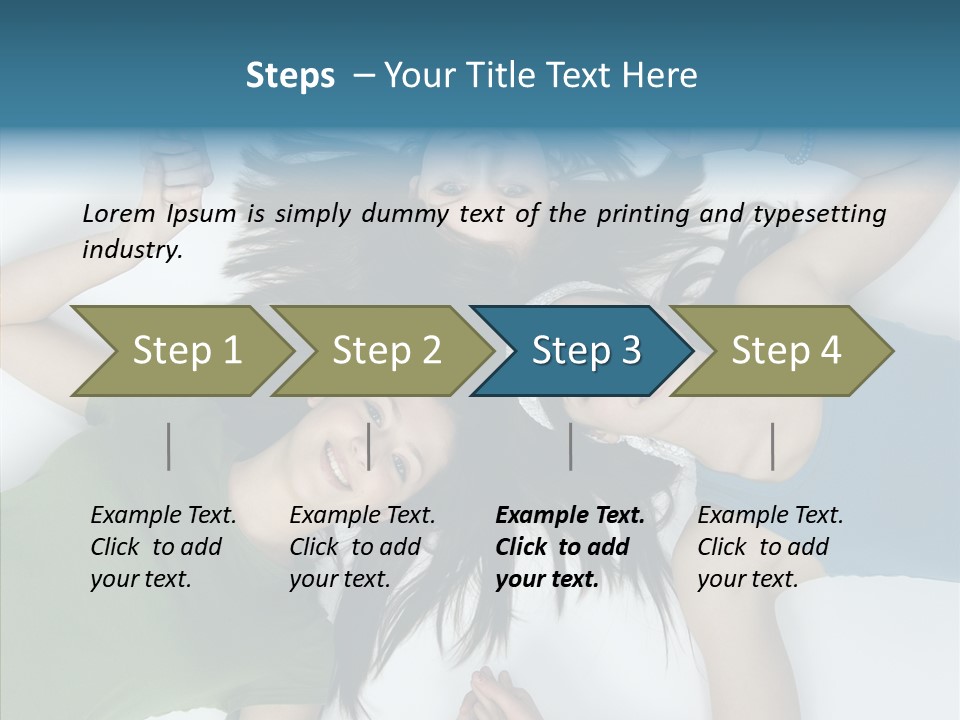 Togetherness Cute Group PowerPoint Template