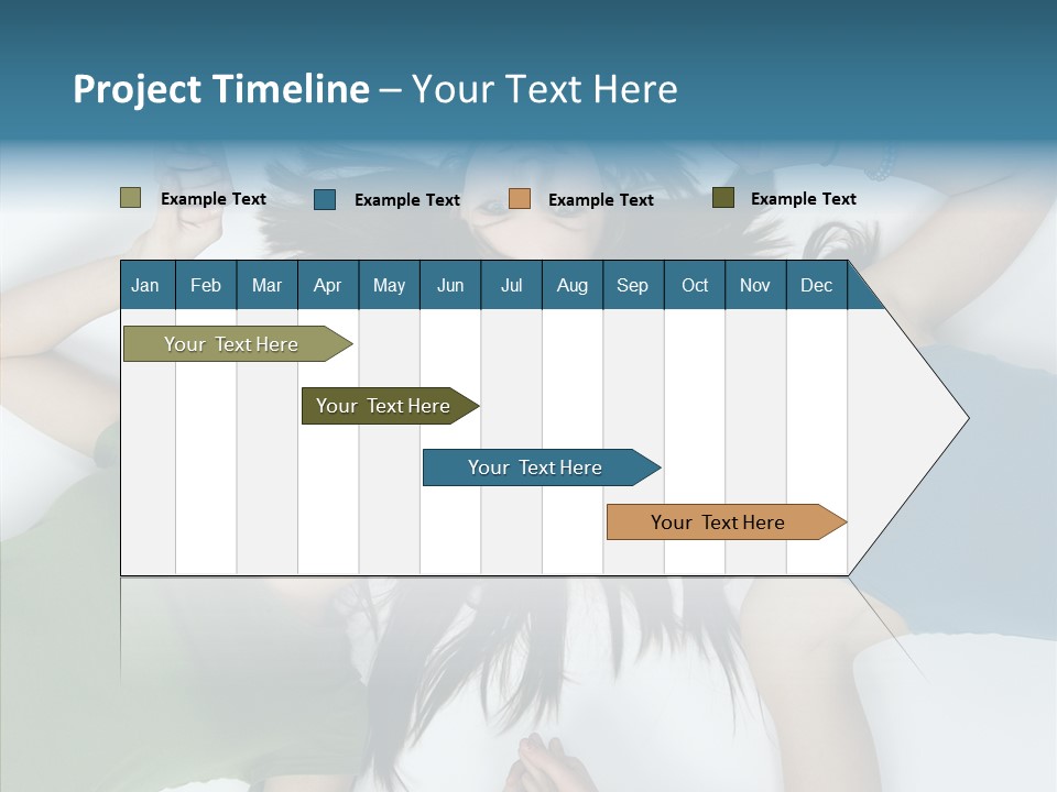Togetherness Cute Group PowerPoint Template