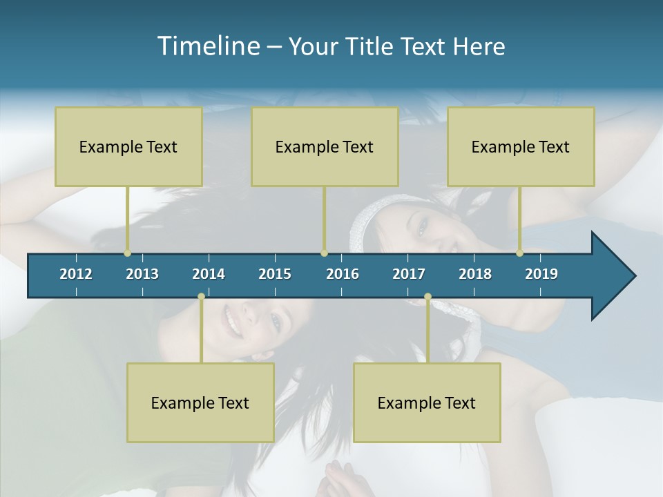 Togetherness Cute Group PowerPoint Template