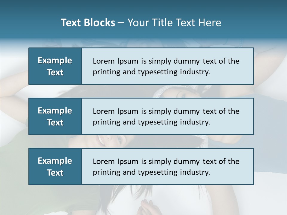 Togetherness Cute Group PowerPoint Template