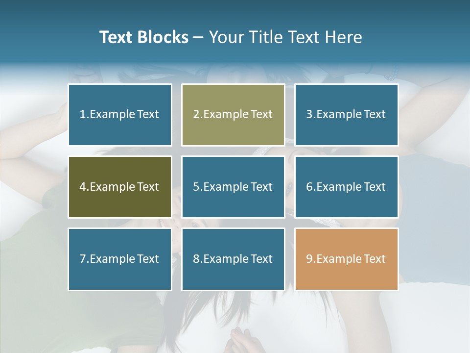 Togetherness Cute Group PowerPoint Template