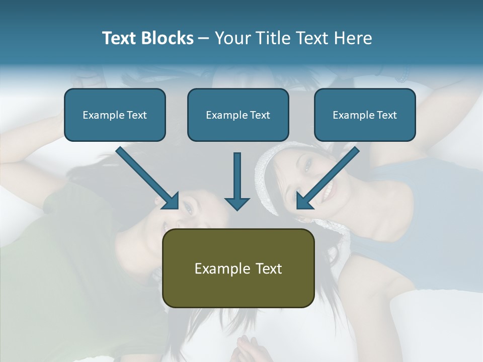 Togetherness Cute Group PowerPoint Template