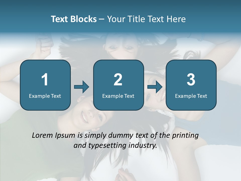 Togetherness Cute Group PowerPoint Template