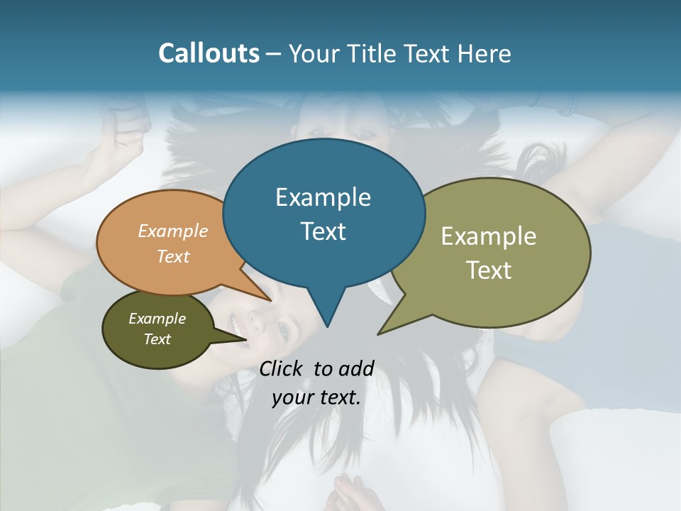 Togetherness Cute Group PowerPoint Template