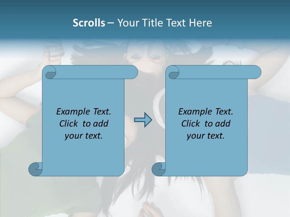 Togetherness Cute Group PowerPoint Template