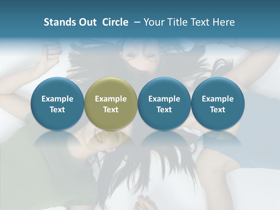 Togetherness Cute Group PowerPoint Template