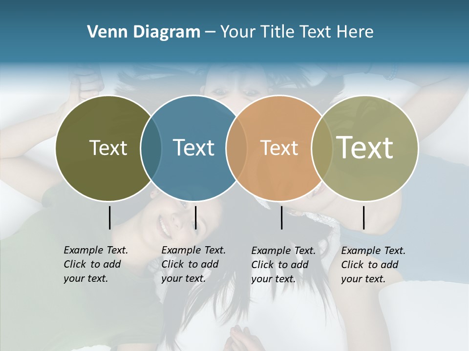 Togetherness Cute Group PowerPoint Template
