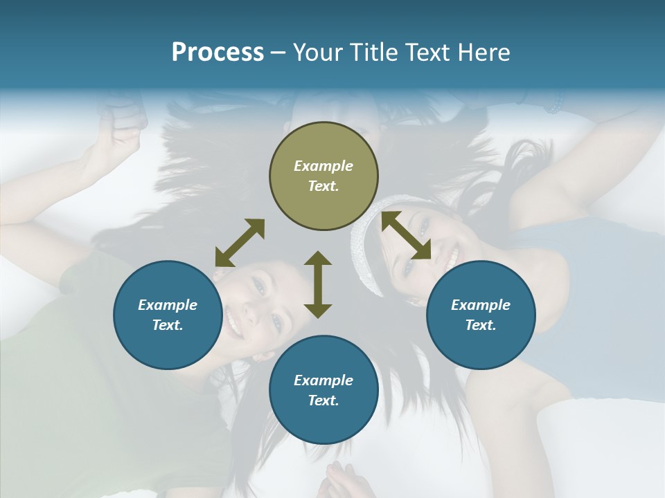 Togetherness Cute Group PowerPoint Template