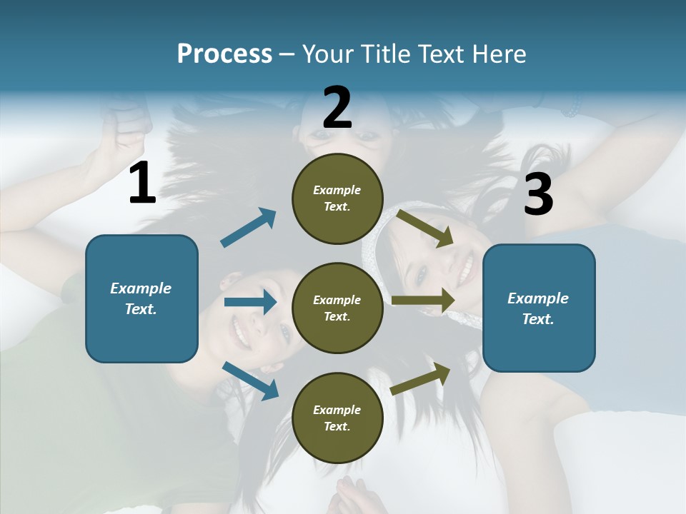 Togetherness Cute Group PowerPoint Template