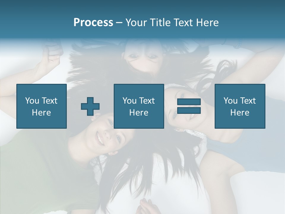 Togetherness Cute Group PowerPoint Template