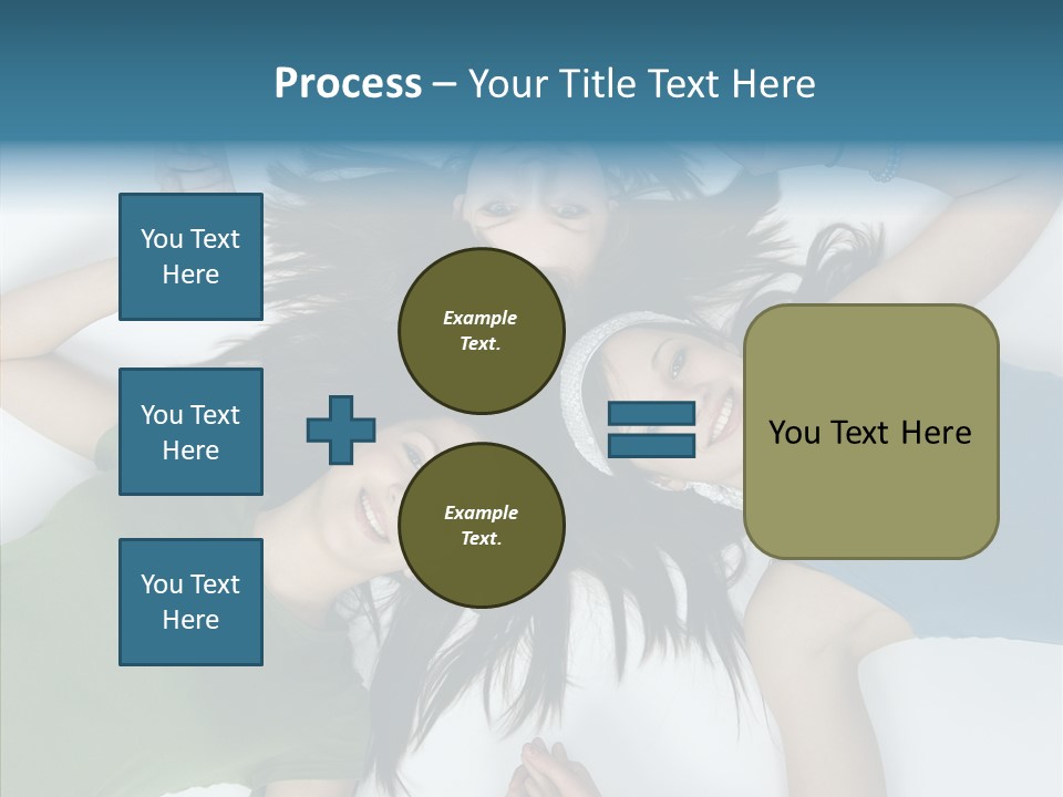Togetherness Cute Group PowerPoint Template