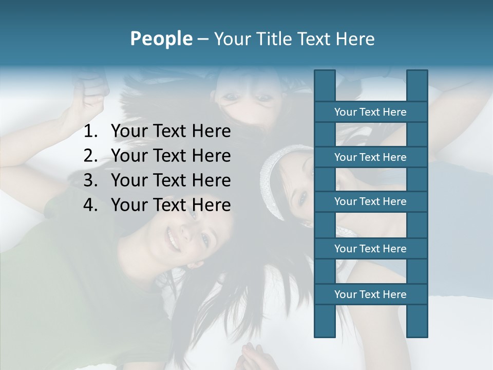 Togetherness Cute Group PowerPoint Template