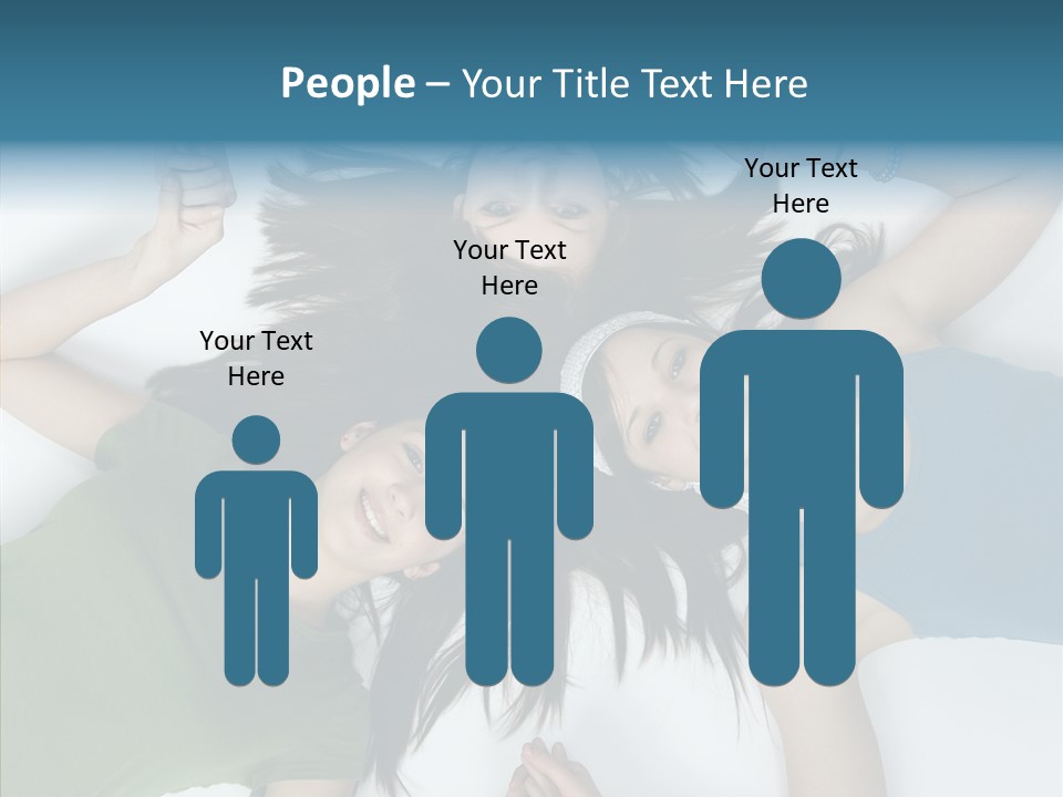 Togetherness Cute Group PowerPoint Template