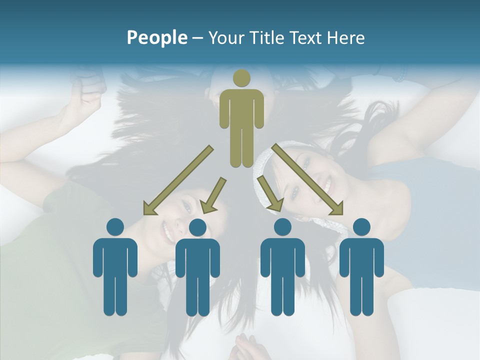 Togetherness Cute Group PowerPoint Template