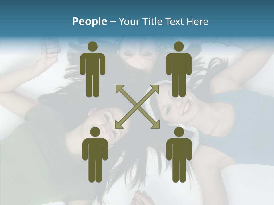 Togetherness Cute Group PowerPoint Template