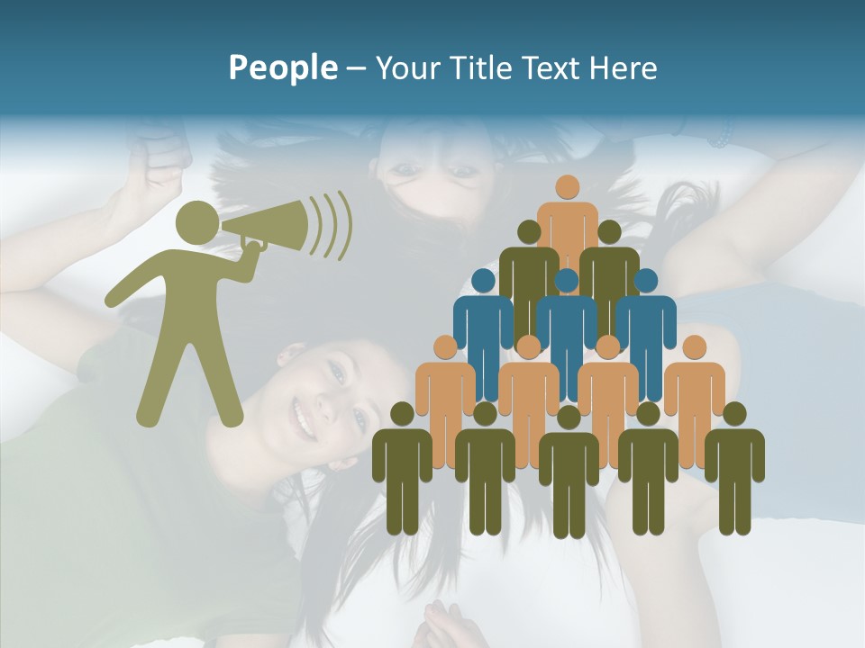 Togetherness Cute Group PowerPoint Template