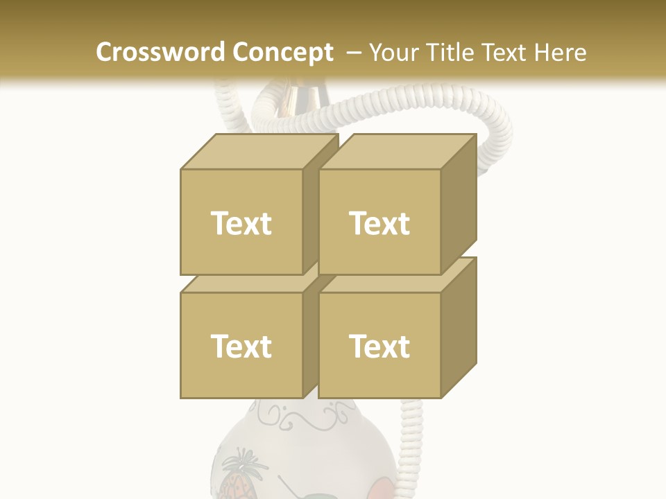 Ornament Hookah Smoke PowerPoint Template