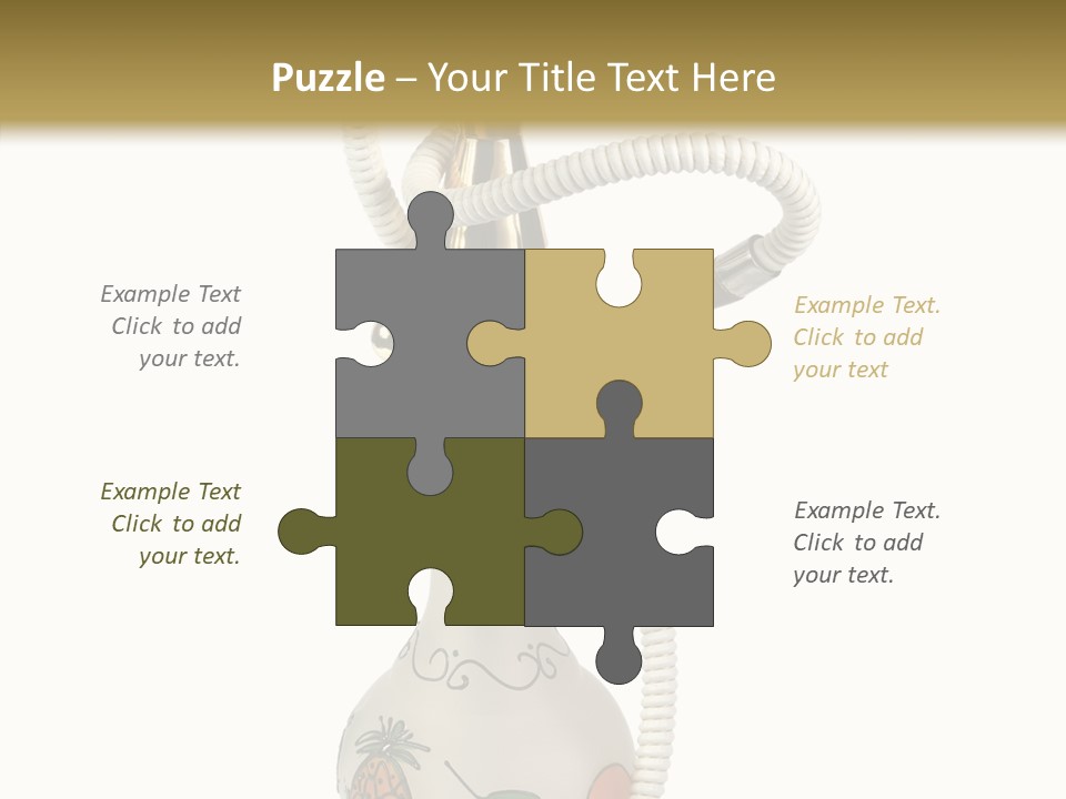 Ornament Hookah Smoke PowerPoint Template