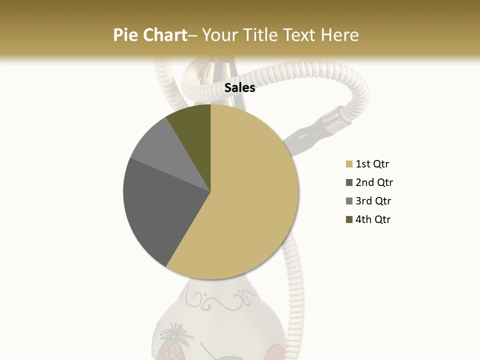 Ornament Hookah Smoke PowerPoint Template