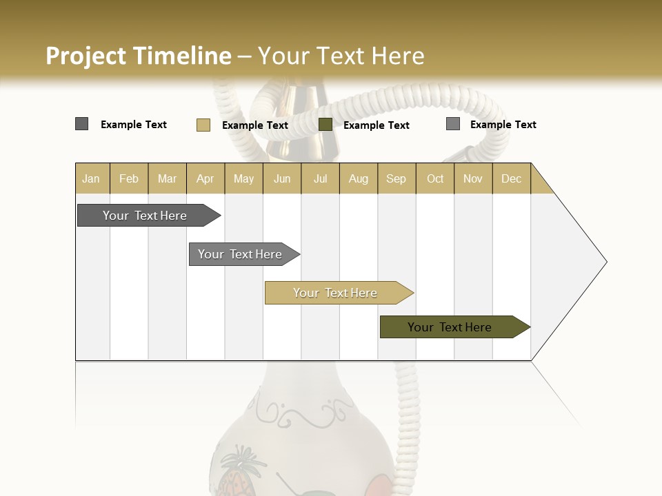 Ornament Hookah Smoke PowerPoint Template