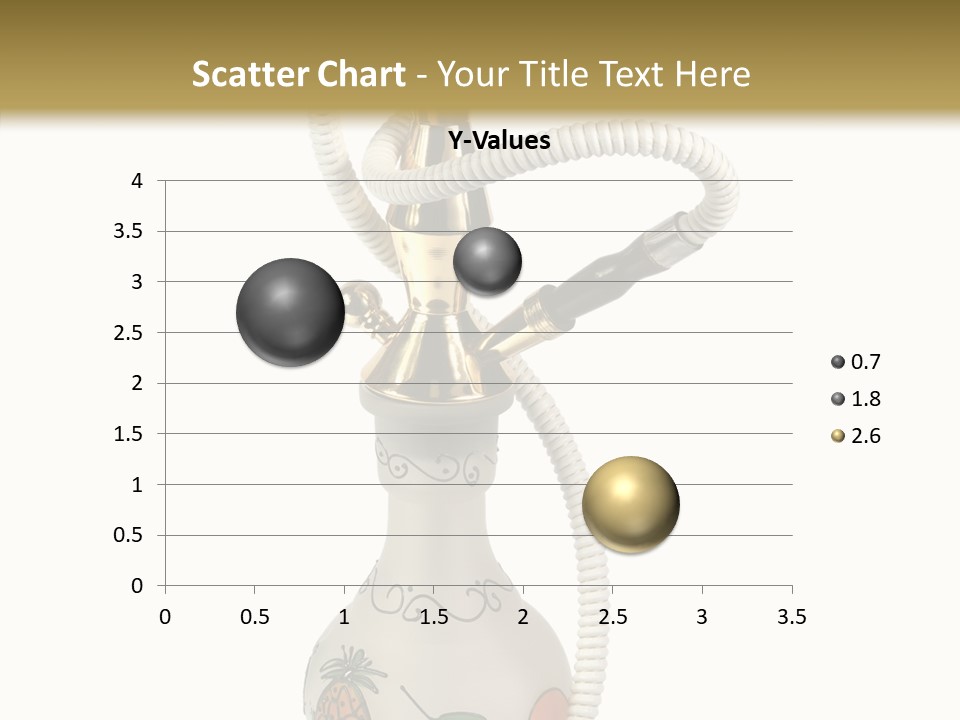 Ornament Hookah Smoke PowerPoint Template