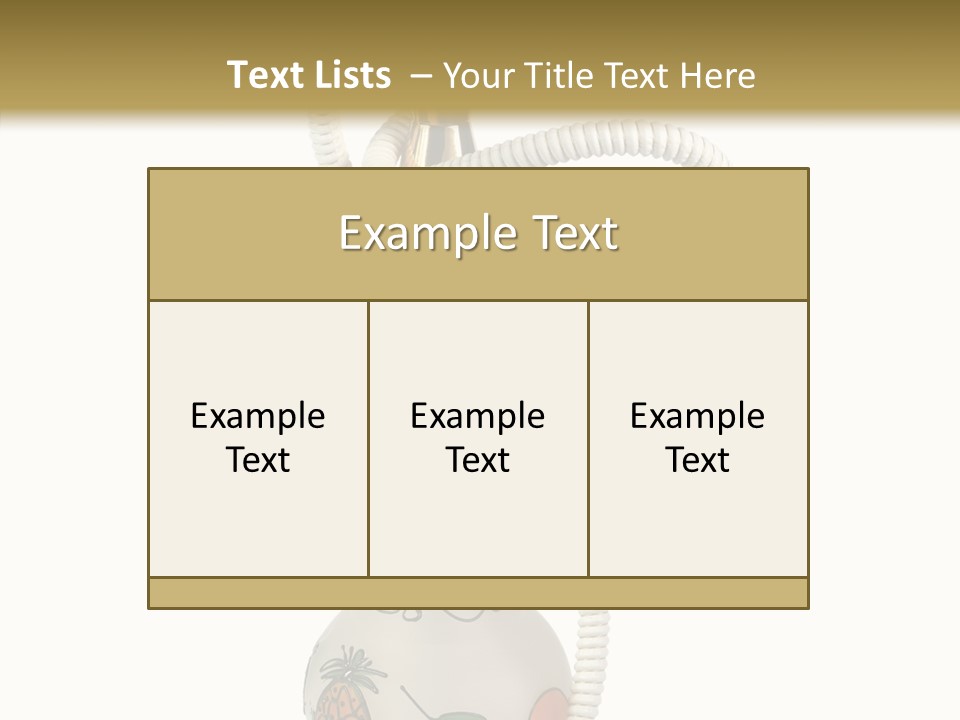 Ornament Hookah Smoke PowerPoint Template