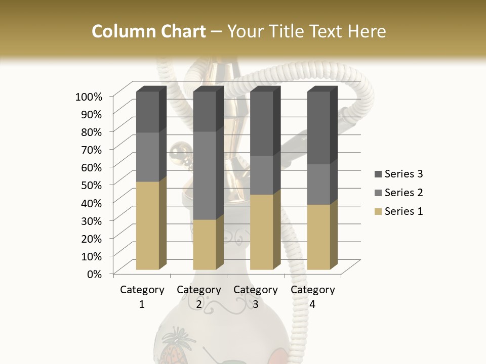 Ornament Hookah Smoke PowerPoint Template
