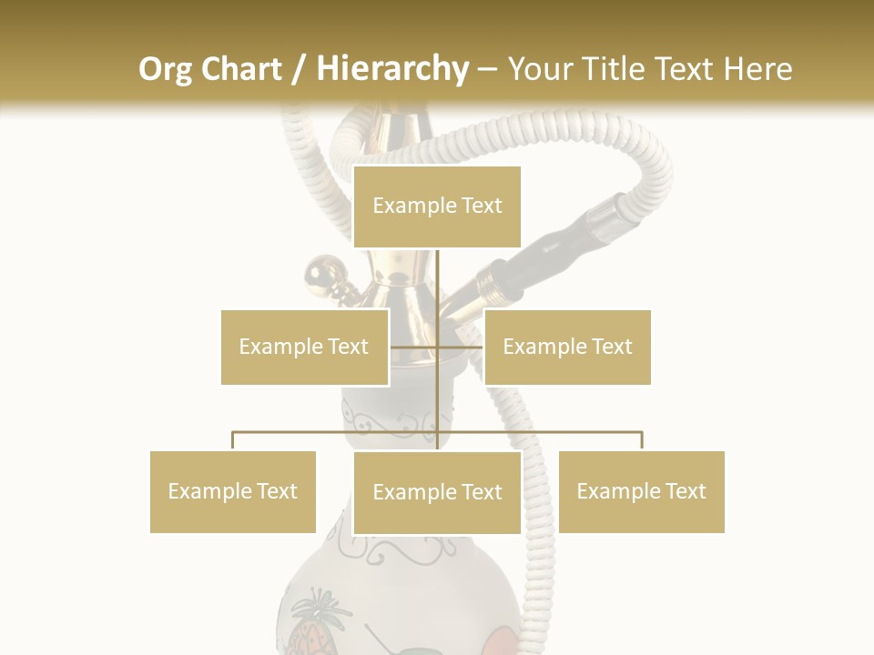 Ornament Hookah Smoke PowerPoint Template