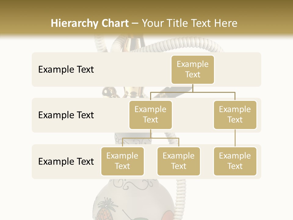 Ornament Hookah Smoke PowerPoint Template