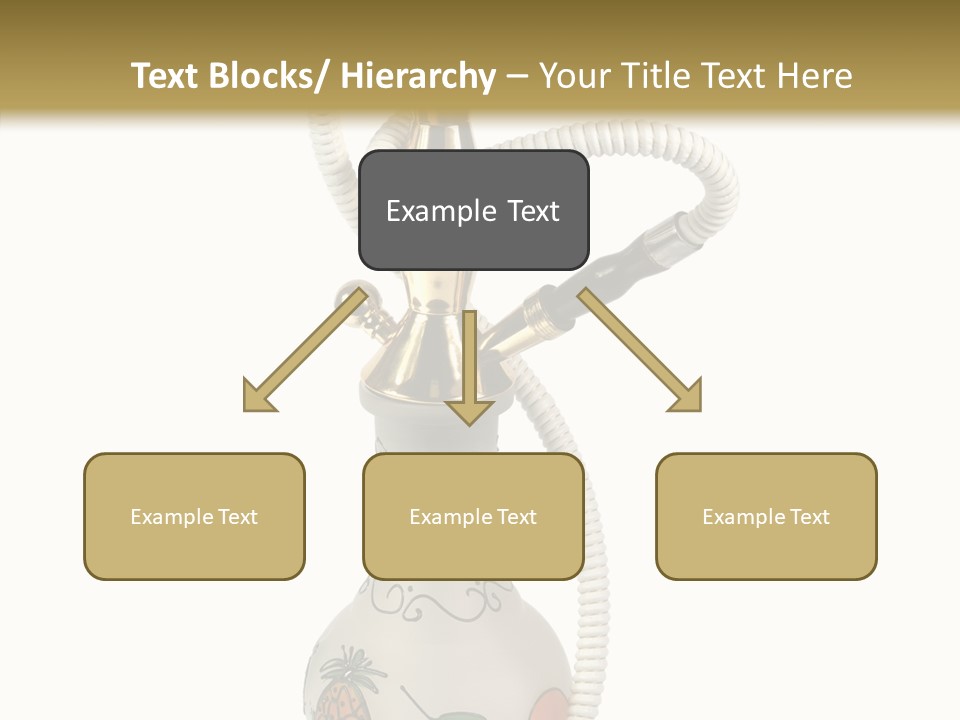 Ornament Hookah Smoke PowerPoint Template