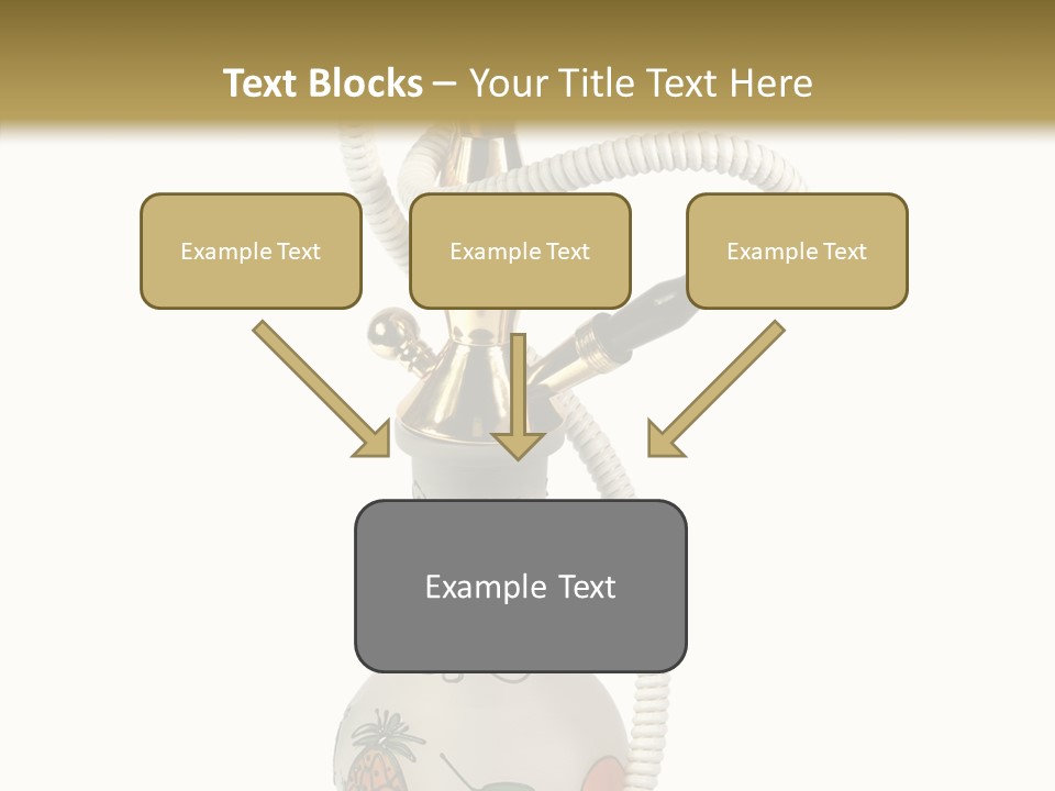 Ornament Hookah Smoke PowerPoint Template