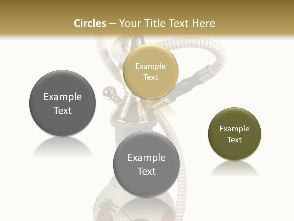 Ornament Hookah Smoke PowerPoint Template