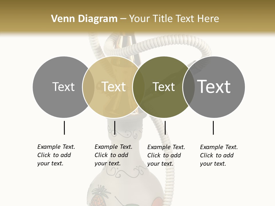 Ornament Hookah Smoke PowerPoint Template