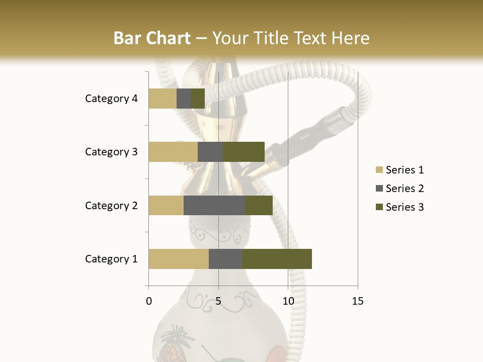 Ornament Hookah Smoke PowerPoint Template