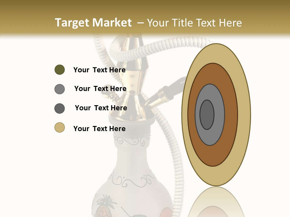 Ornament Hookah Smoke PowerPoint Template