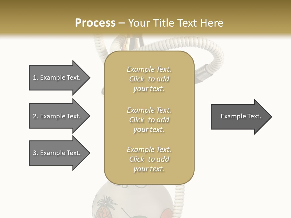Ornament Hookah Smoke PowerPoint Template