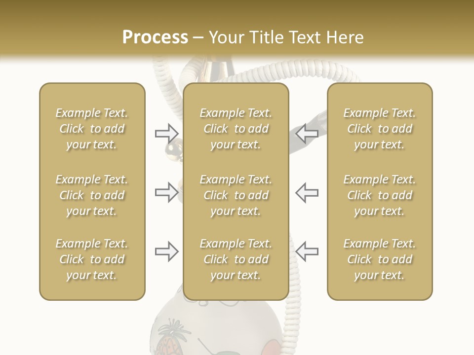 Ornament Hookah Smoke PowerPoint Template