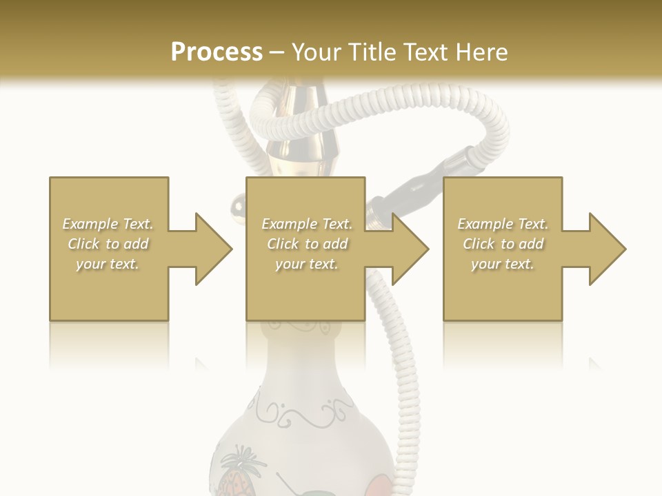 Ornament Hookah Smoke PowerPoint Template