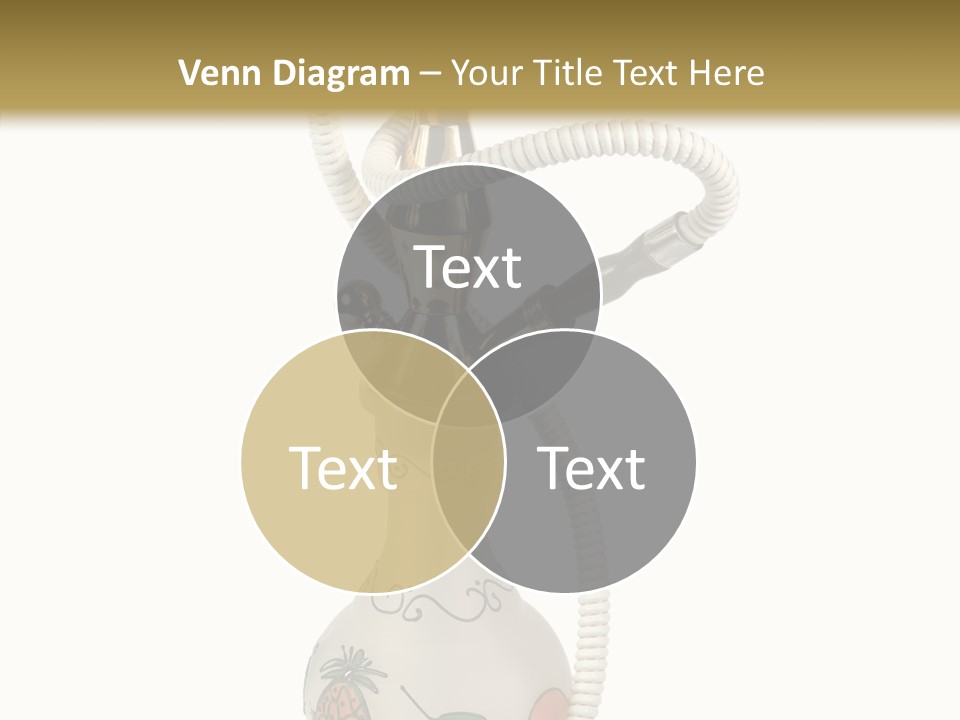 Ornament Hookah Smoke PowerPoint Template