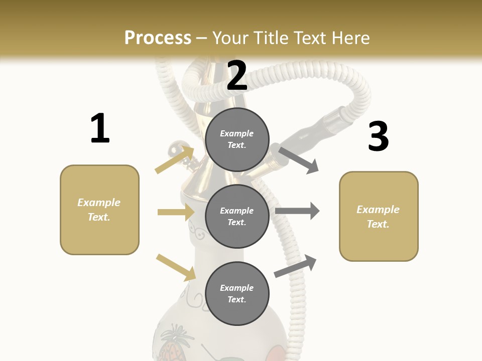 Ornament Hookah Smoke PowerPoint Template