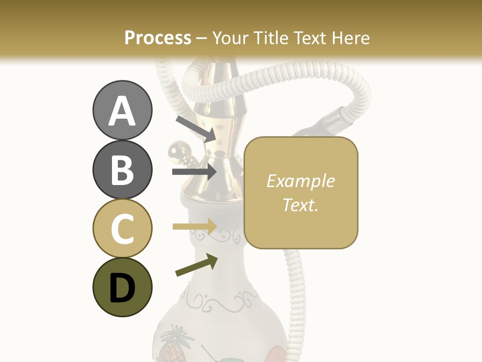 Ornament Hookah Smoke PowerPoint Template