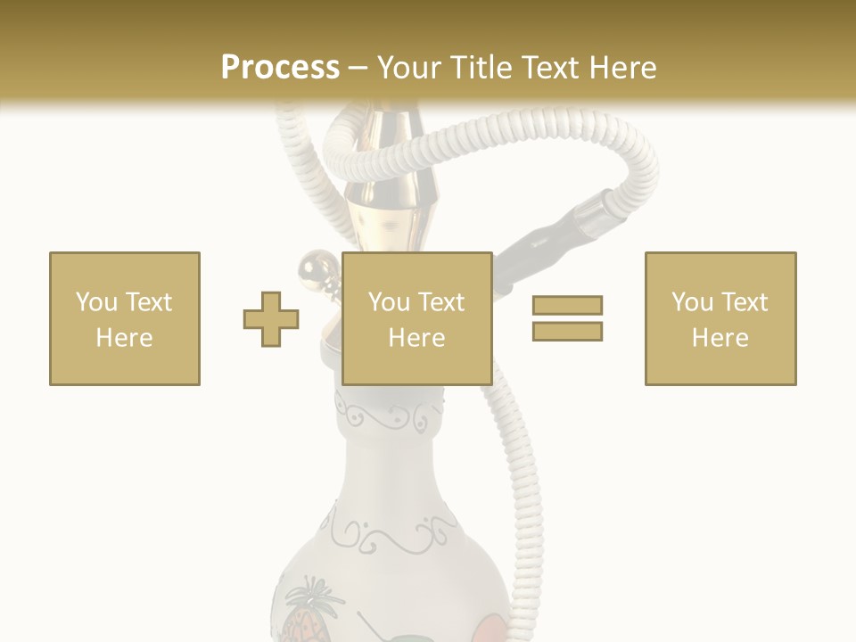 Ornament Hookah Smoke PowerPoint Template