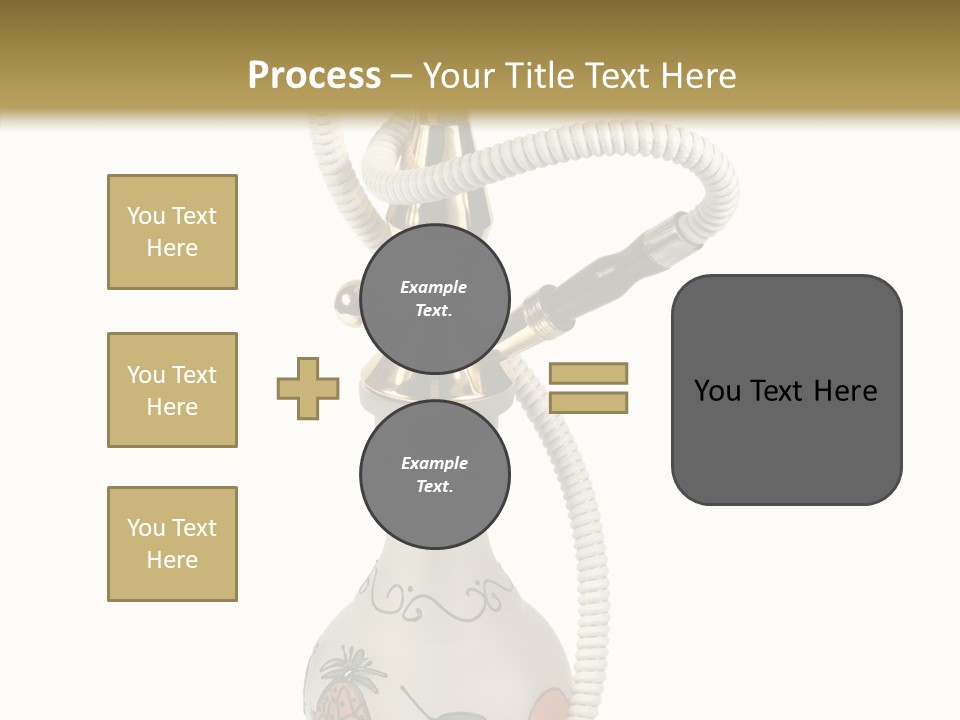Ornament Hookah Smoke PowerPoint Template
