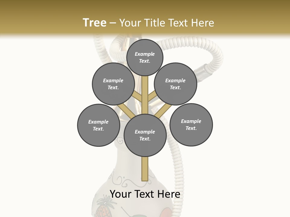 Ornament Hookah Smoke PowerPoint Template