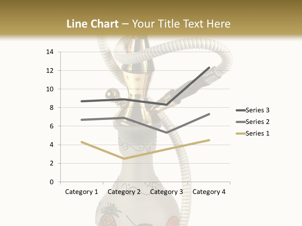 Ornament Hookah Smoke PowerPoint Template