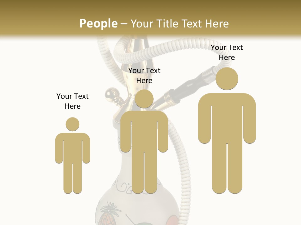 Ornament Hookah Smoke PowerPoint Template