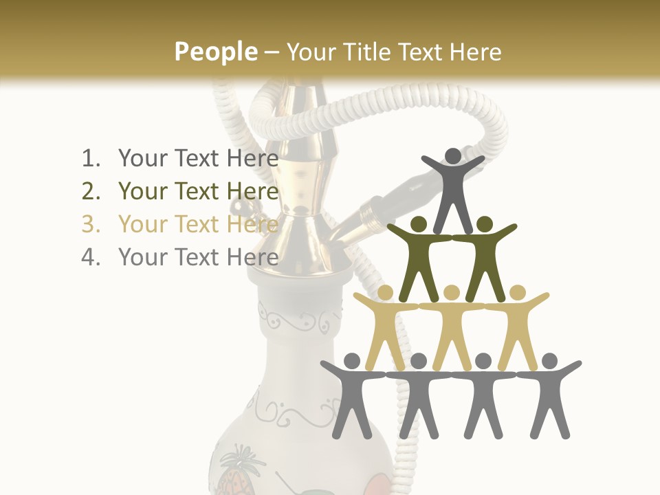 Ornament Hookah Smoke PowerPoint Template