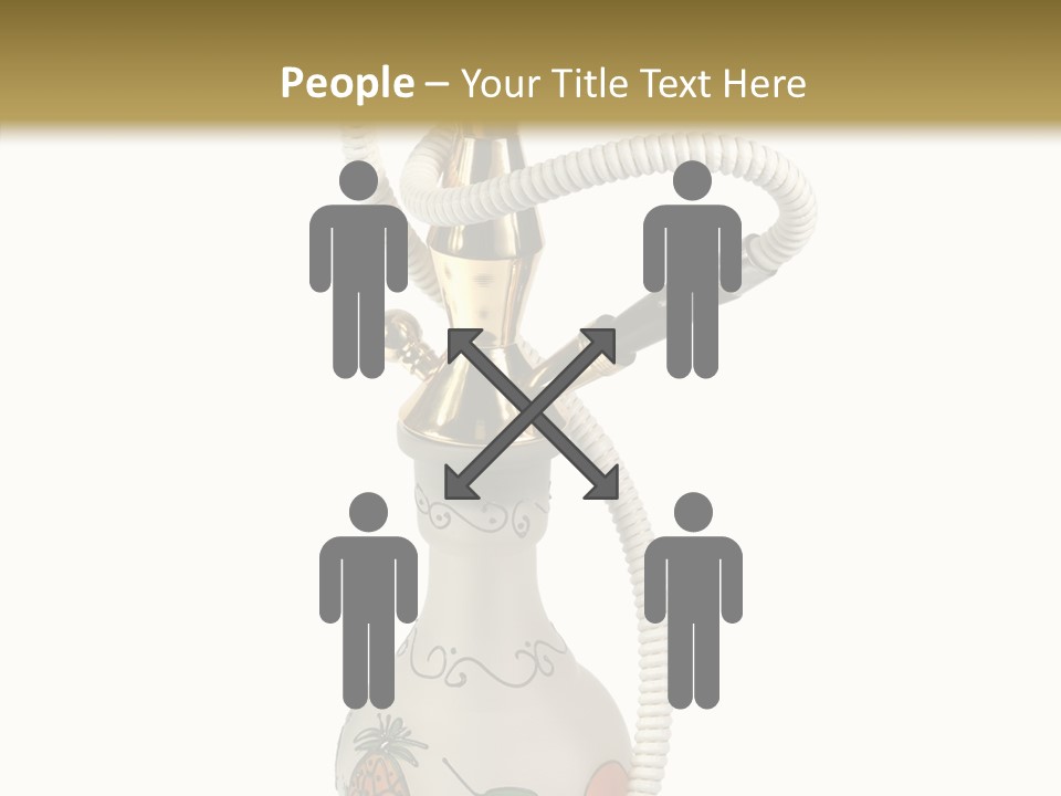 Ornament Hookah Smoke PowerPoint Template