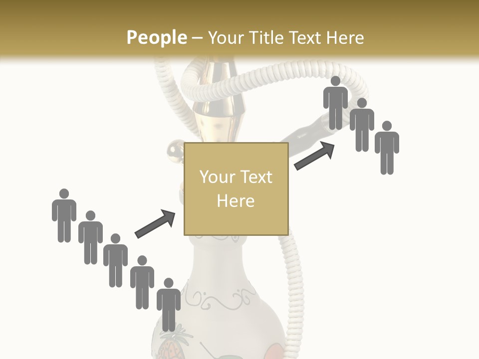 Ornament Hookah Smoke PowerPoint Template